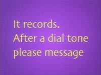 It records. After a dial tone please message